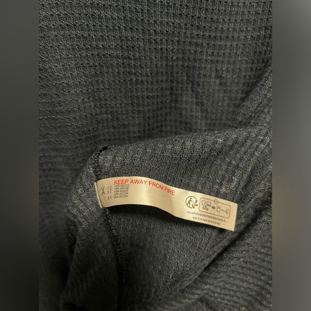 NWT Free People Intimately Light Weight Thermal Black Women’s Size Large - Picture 5 of 9